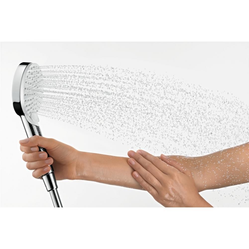 Ручной душ Hansgrohe Crometta 1jet 26333400 с EcoSmart, Белый/Хром