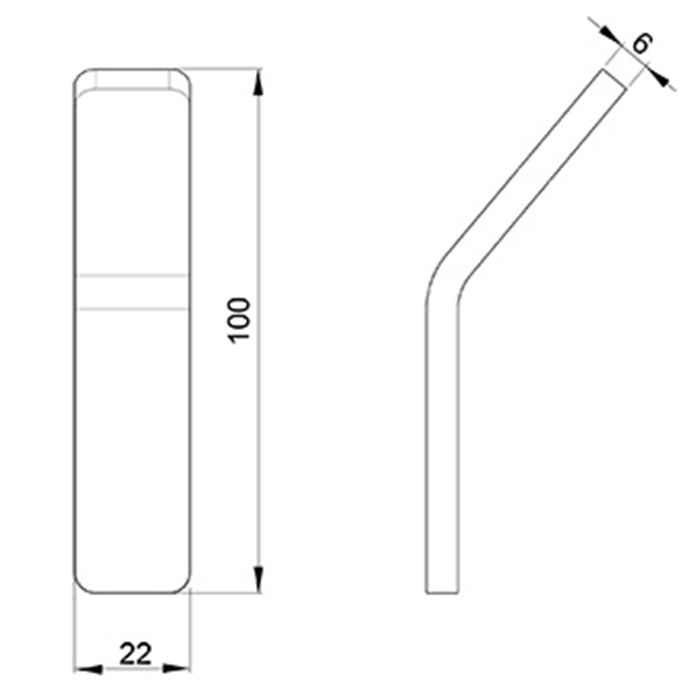 Крючок для полотенца/халата ALMAR Showers Accessories E310001.MB цвет Чёрный матовый