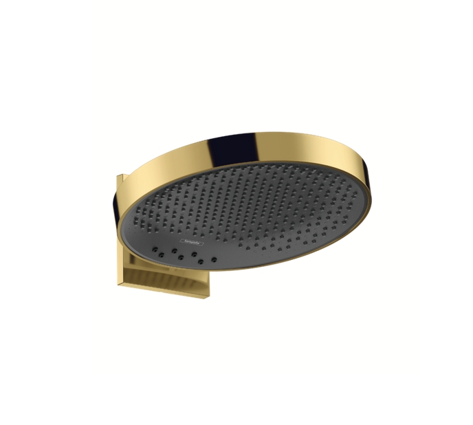 Верхний душ круглый настенный HANSGROHE Rainfinity 26234990 360, 1jet, цвет Полированное золото