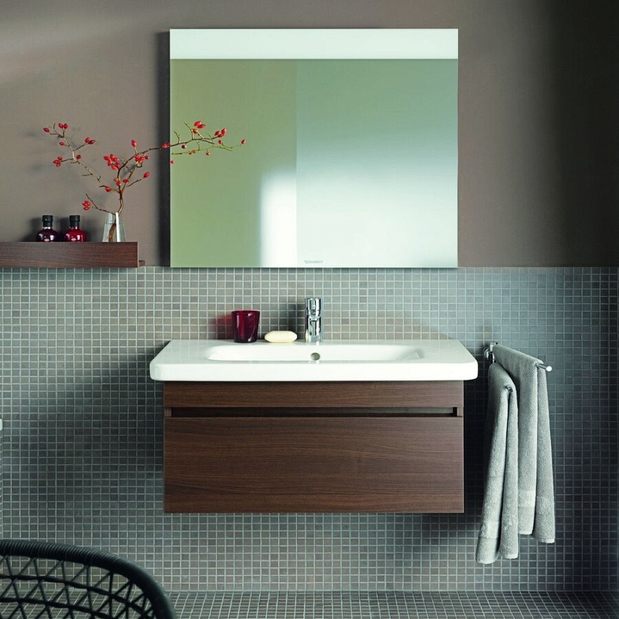 Тумбочка подвесная под раковину Duravit DuraStyle DS638401818 с 1 выдвижным ящиком, белый матовый