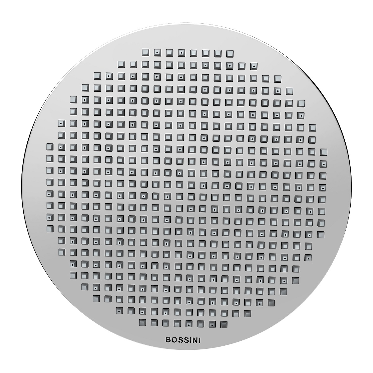 Верхний душ потолочный BOSSINI Apice H31430G.073 280 мм, с кронштейном 300 мм, чёрный матовый