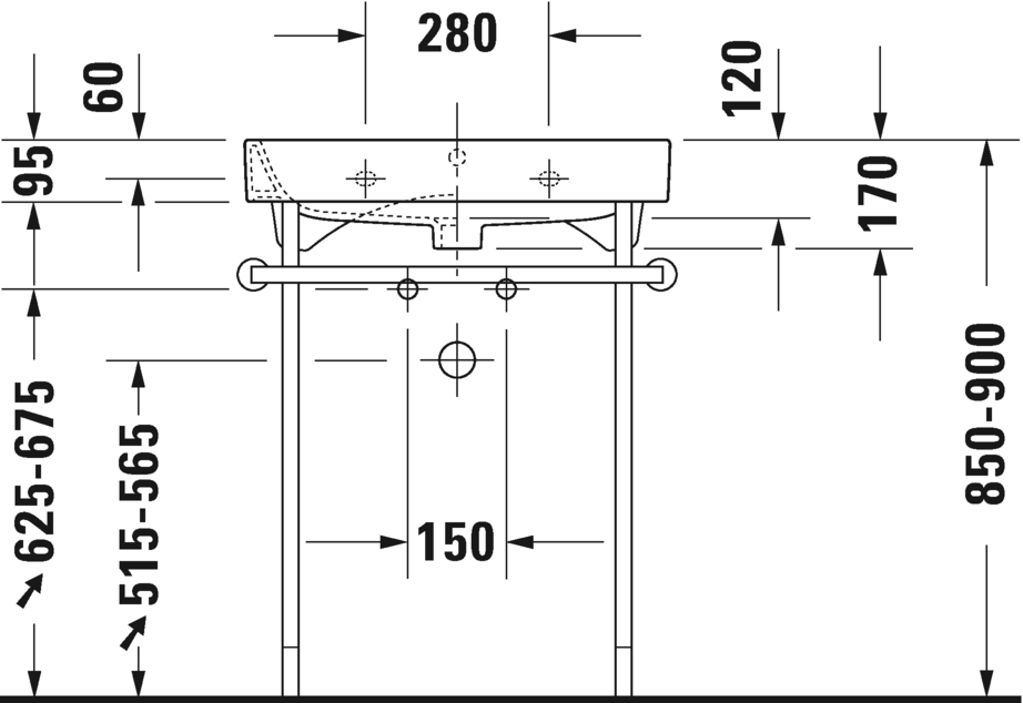 Раковина подвесная Duravit Happy D.2 2318650000 65х50см