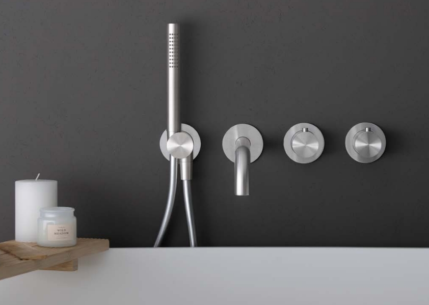 Ручной душ цилиндрической формы ALMAR EasyBrass hand shower E082091.HB цвет Латунь брашированная
