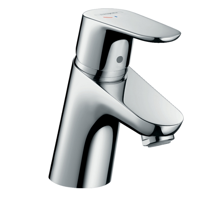 Однорычажный смеситель для раковины HANSGROHE Focus 31539000 70 мм, с донным клапаном, с CoolStart, цвет Хром