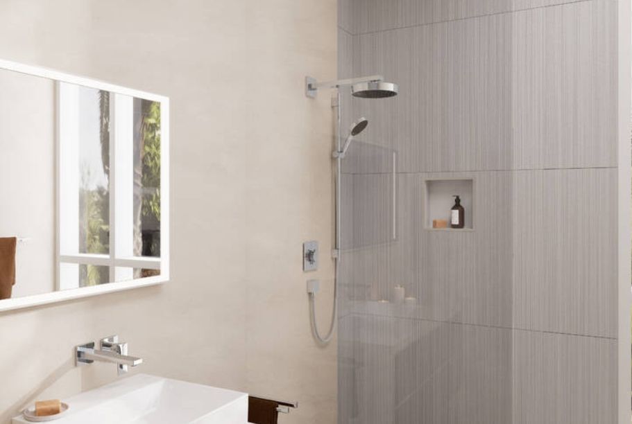 Настенный держатель для верхнего душа HANSGROHE Square 27694000 390 мм, цвет Хром