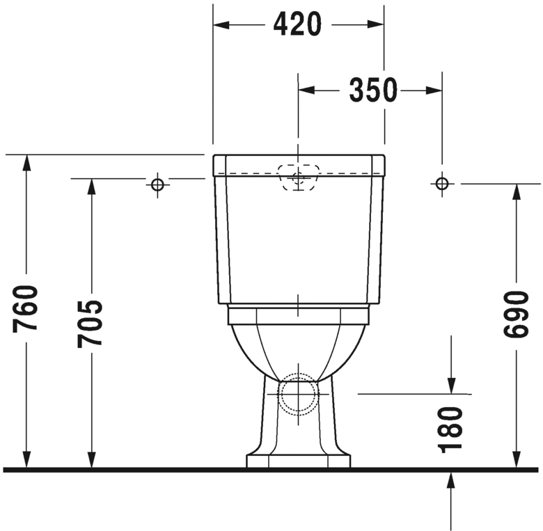 Напольный унитаз Duravit 1930 0227090000 белый