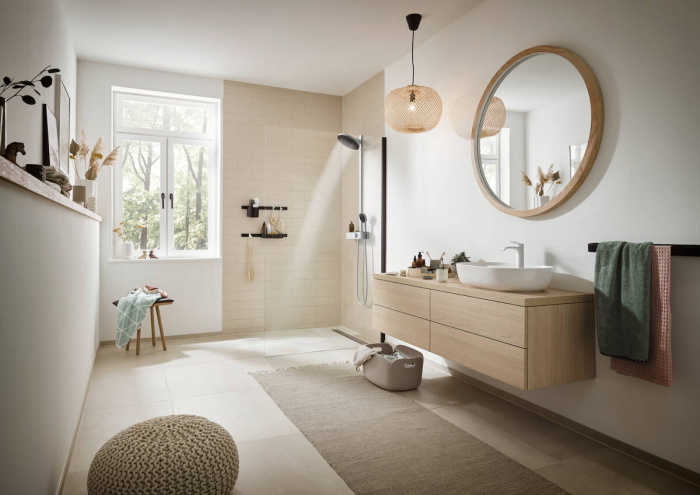 Крючок широкий HANSGROHE WallStoris 27914670, матовый чёрный