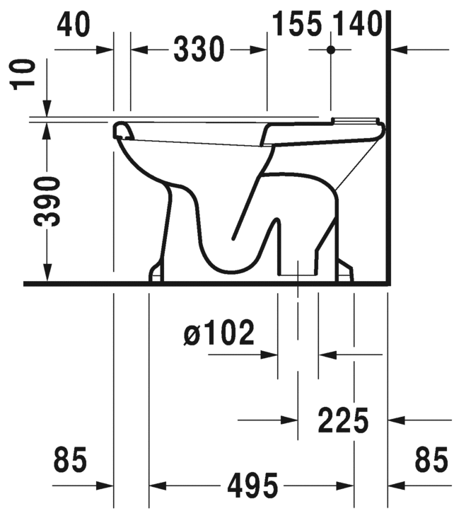 Напольный унитаз Duravit 1930 0227010000 белый