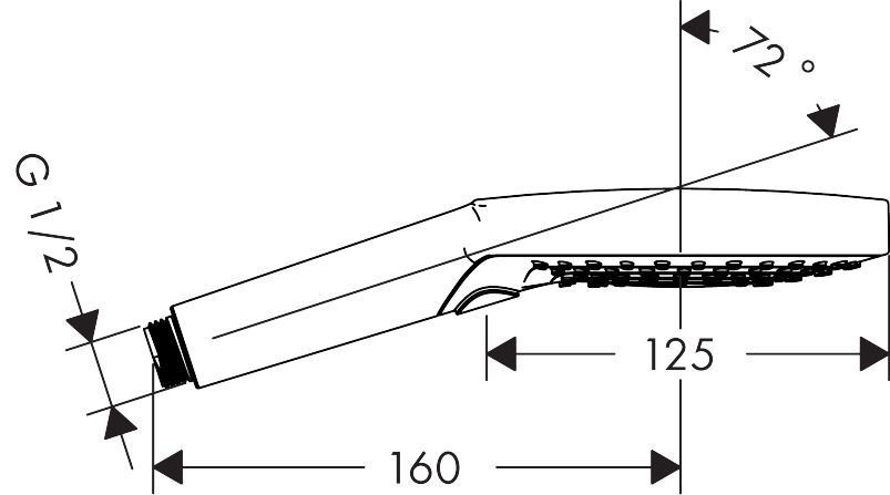 Ручной душ HANSGROHE Raindance Select S 26530140 120 3jet, цвет Шлифованная бронза