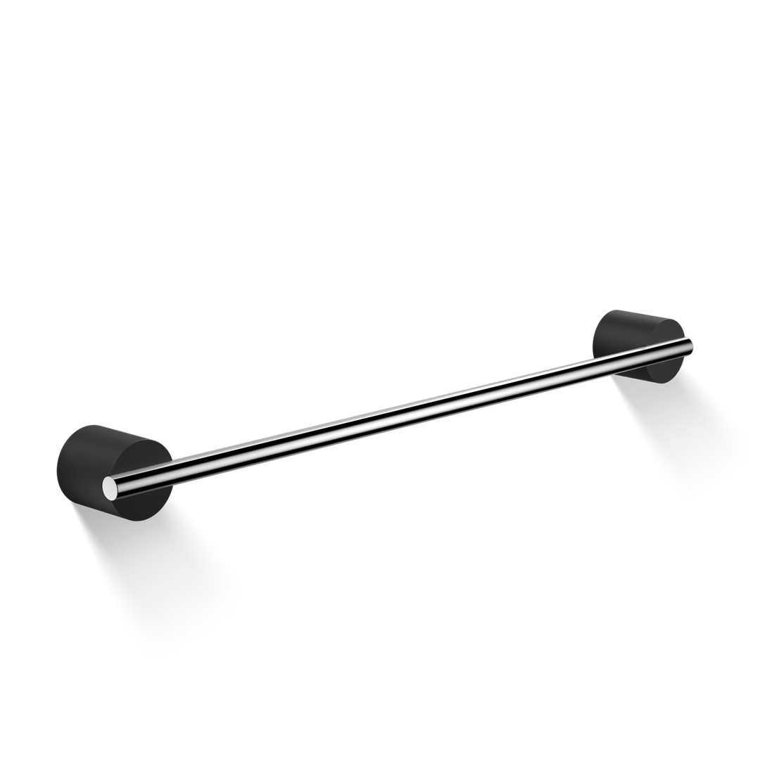 Полотенцедержатель настенный DECOR WALTHER   STONE HTE 45  0975164   450 мм, композит Solid Surface черный матовый/хром