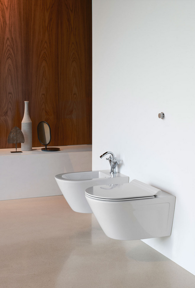 Унитаз подвесной GSI NORM NEW 8621FR511 550 мм х 360 мм, c Genius Flush, с крепежом, цвет Белый глянцевый