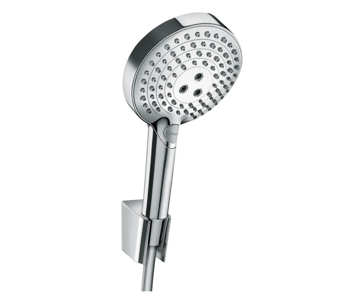Душевой набор Hansgrohe Raindance Select S 120 3jet 27668000 с держателем и шлангом 160 см, хром