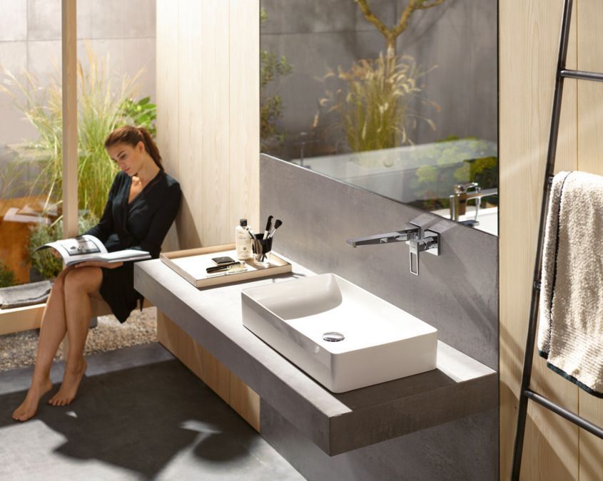 Смеситель для раковины настенный Hansgrohe Metropol 74526000 Хром