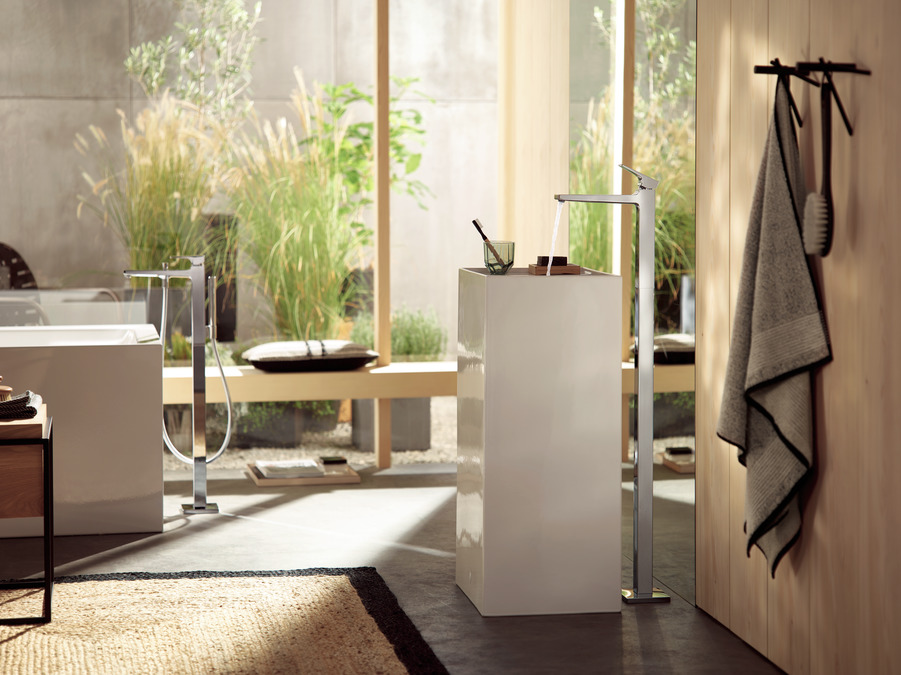 Смеситель для ванны напольный Hansgrohe Metropol 32532000 Хром