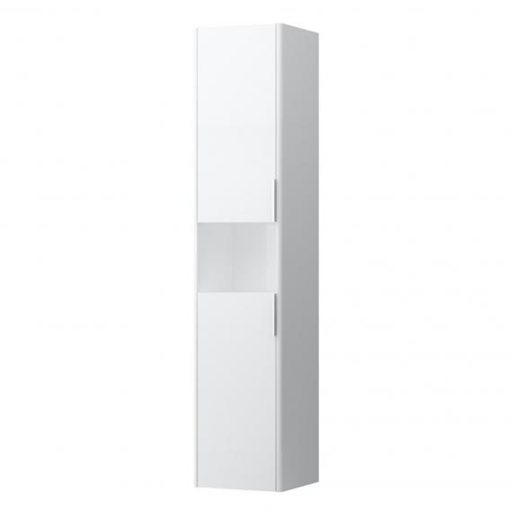 Высокий шкаф-пенал  Laufen  Base  4.0269.1.110.260.1    165 см, открытая полка, 2 дверцы с ручками, петли слева, белый матовый