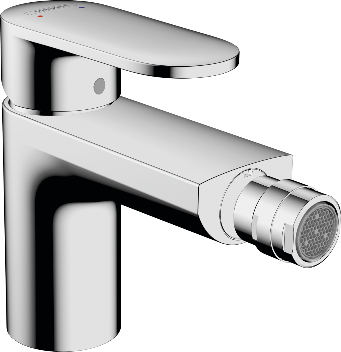 Смеситель для биде однорычажный  HANSGROHE Vernis Blend 71210000 cо сливным гарнитуром, хром