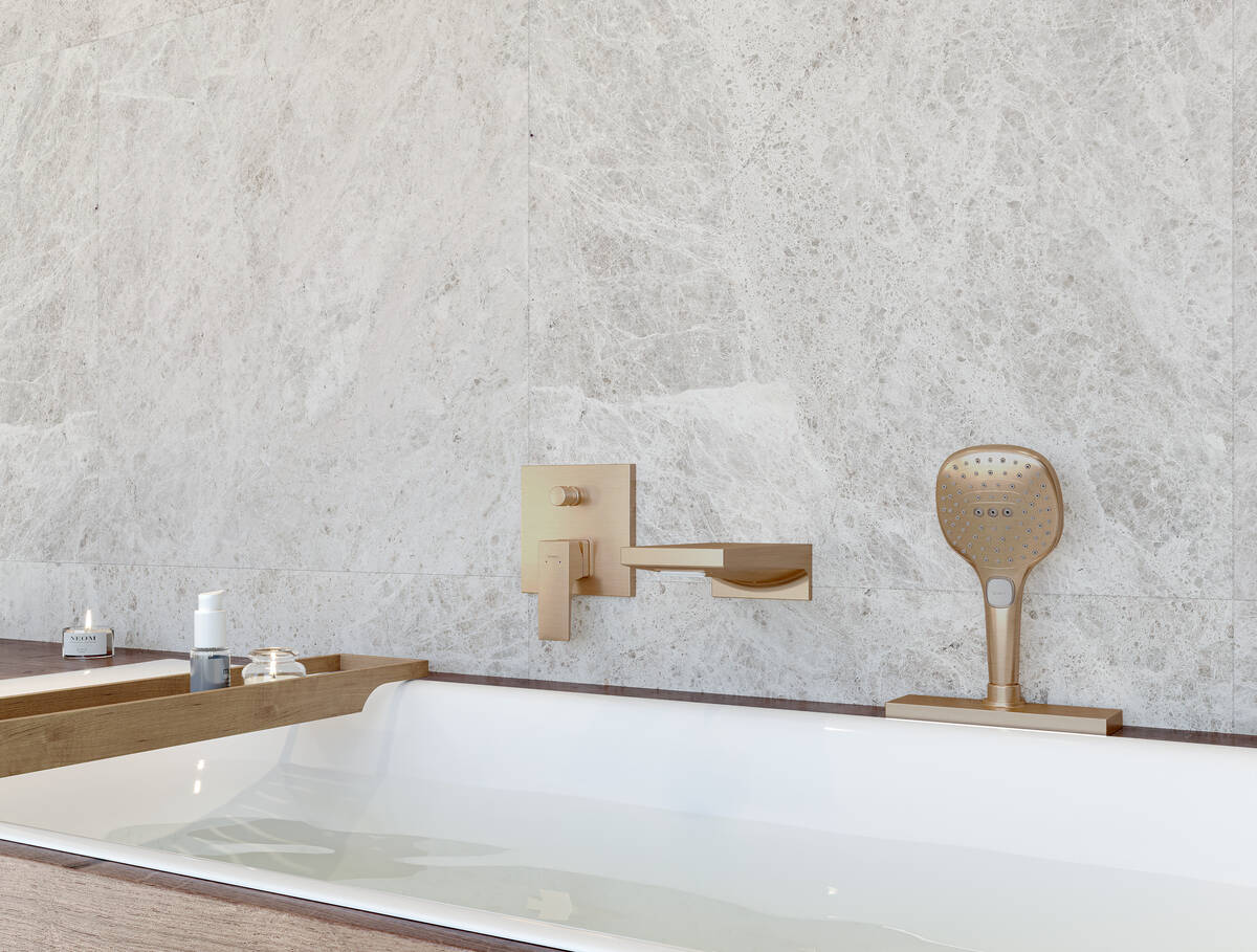 Скрытая часть смесителя HANSGROHE sBox Square 28010000 с прямоугольной розеткой, Хром