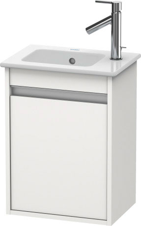 Тумба подвесная под раковину Duravit Ketho KT6417L2222 левая, белая глянцевая