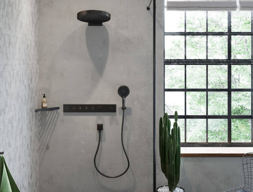 Держатель для душа HANSGROHE Porter E 28387340 цвет Шлифованный чёрный хром