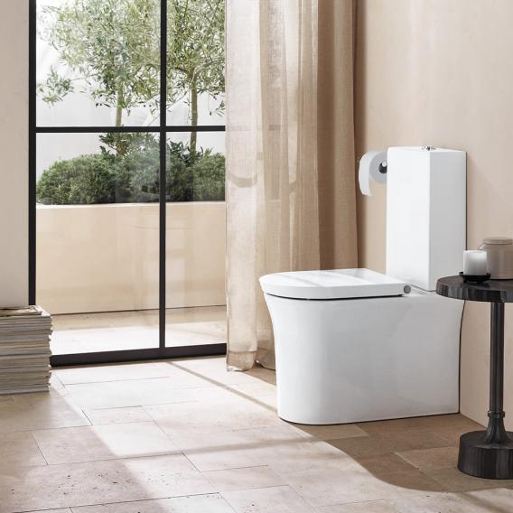 Унитаз напольный Duravit White Tulip 2197090000 370 мм х 650 мм, с вертикальным смывом, Vario, с HygieneFlush, с креплением, белый
