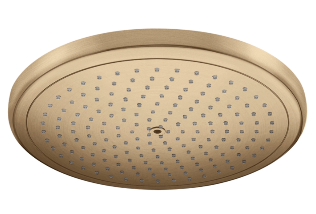 Верхний душ круглый HANSGROHE Croma 26221140 280, 1jet, с EcoSmart, цвет Шлифованная бронза