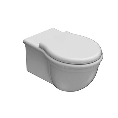 Сиденье для унитаза GLOBO PAESTUM PA029BR 445 мм х 380 мм, с Soft-Close, белый глянцевый/бронза