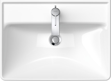 Раковина подвесная Duravit D-Neo 2366600000 600 мм х 440 мм, с переливом, с отверстием под смеситель, белая