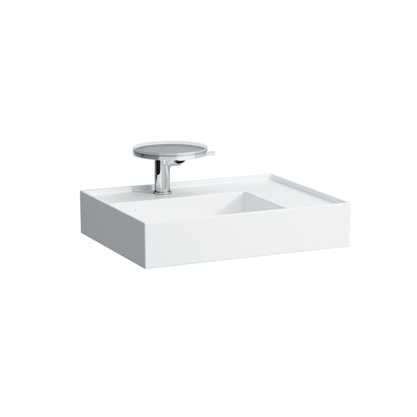Раковина столешница Laufen  Kartell by Laufen 8.1033.4.757.111.1   60 см, полочка справа, без отверстия перелива, цвет белый матовый