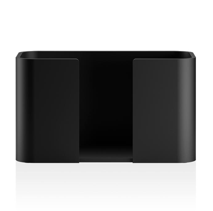 Контейнер для бумажных и гостевых полотенец, настольный DECOR WALTHER  STONE SPTB  0974160    16 X27 X13 см, из Solid Surface, черный матовый