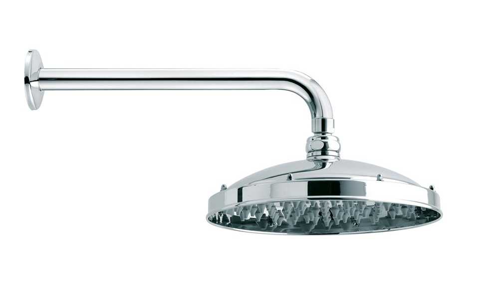 Настенный верхний душ Bossini Retro Antikal H18700G Хром с кронштейном
