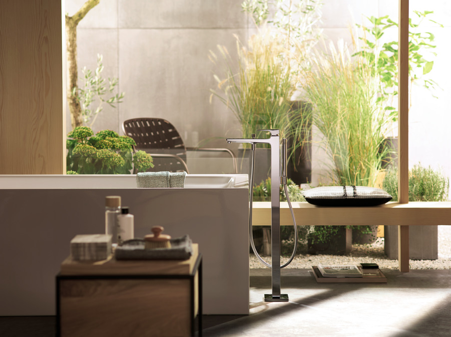 Смеситель для ванны напольный Hansgrohe Metropol 32532000 Хром