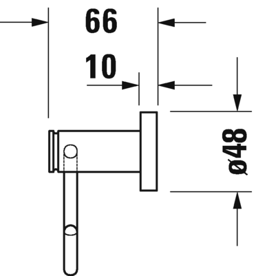 Держатель туалетной бумаги Duravit D-Code 0099261000 хром