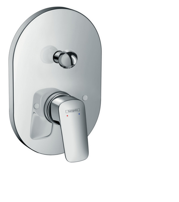 Смеситель для ванны встраиваемый Hansgrohe Logis 71406000 с переключателем хром