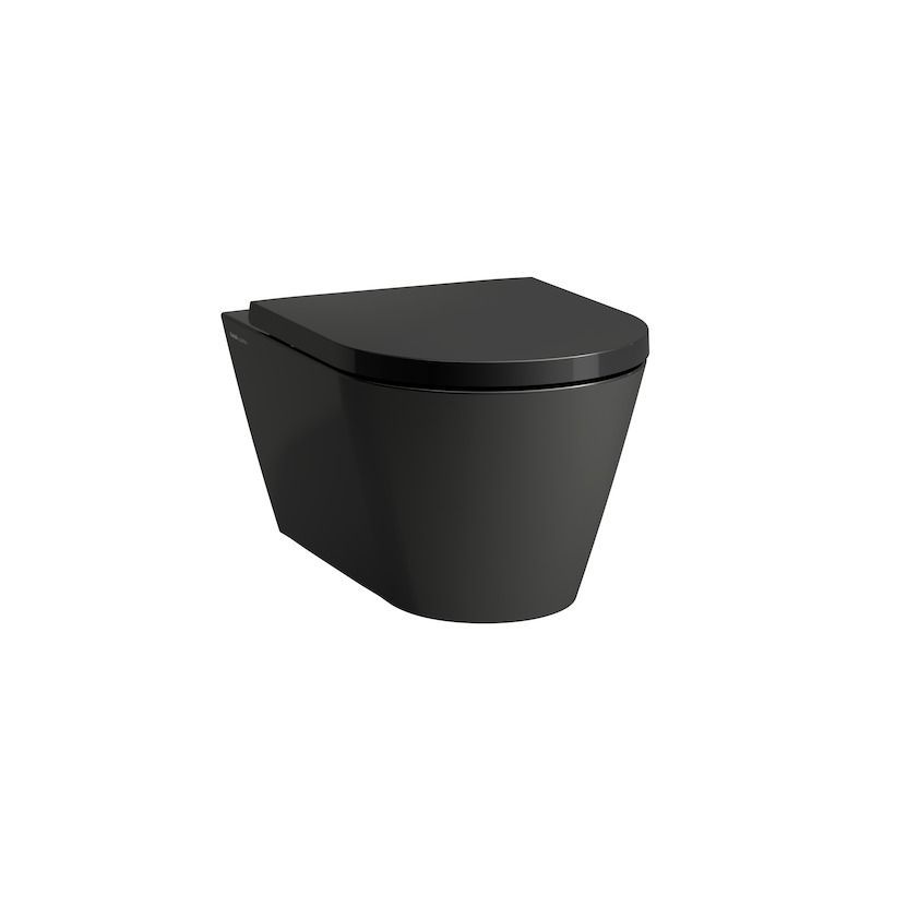 Сиденье с крышкой для унитаза  Kartell by Laufen 8.9133.0.020.000.1  черное, без softclose