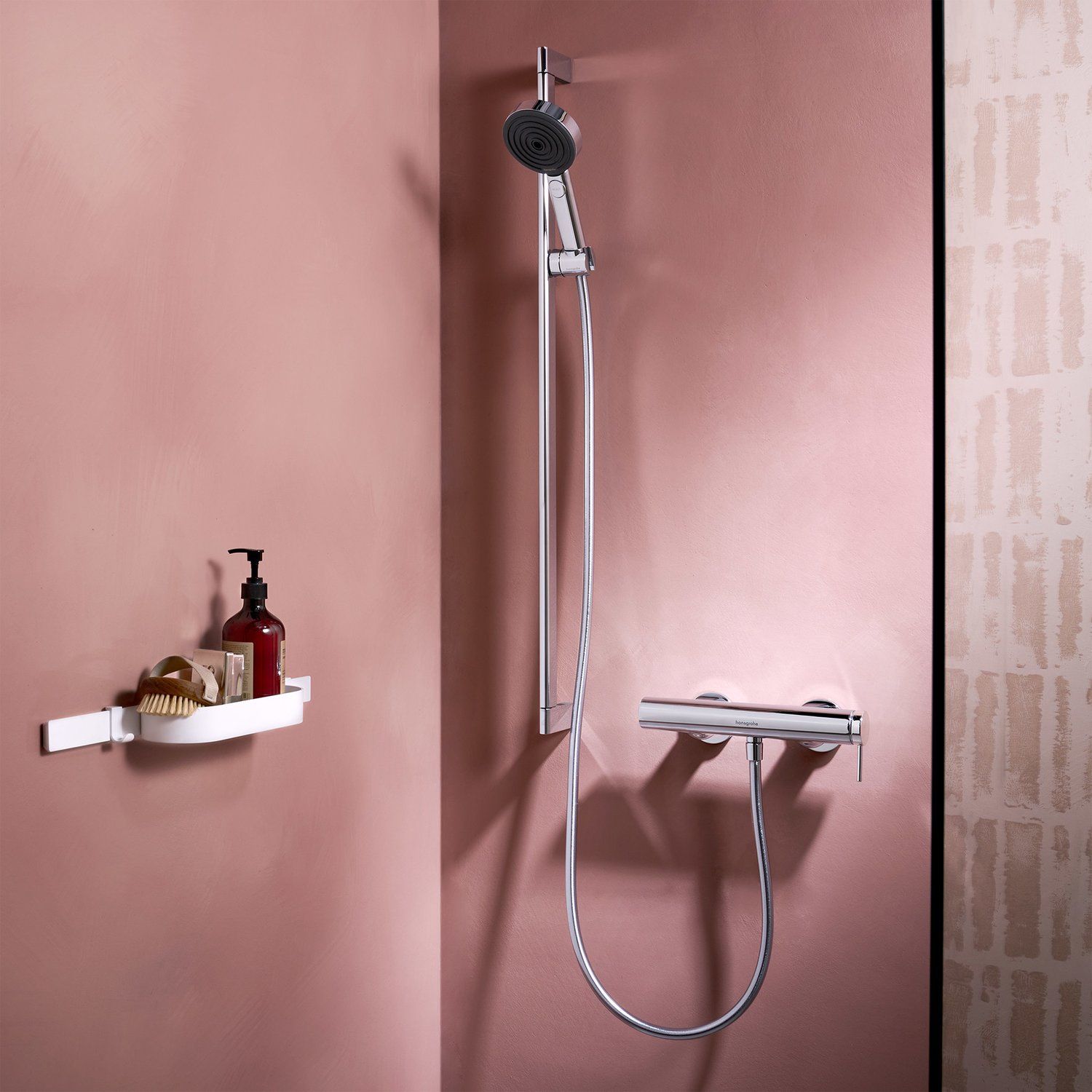 Смеситель однорычажный для душа HANSGROHE TECRUTIS S 73622000 внешнего монтажа, цвет Хром