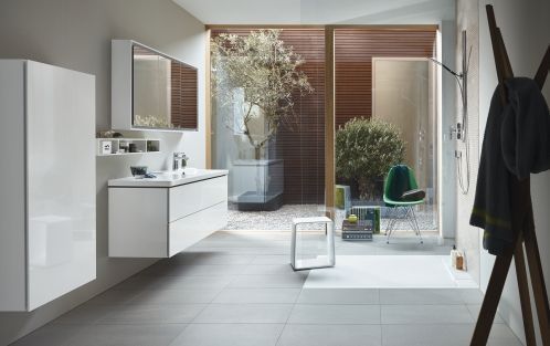 Тумба подвесная под раковину Duravit L-Cube LC630802222 белый глянцевый