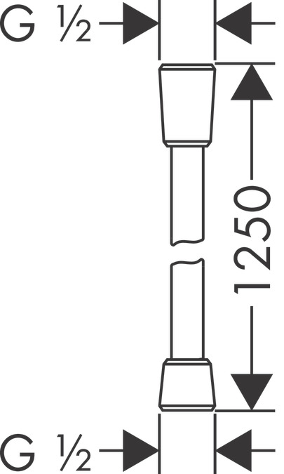 Душевой шланг Hansgrohe Isiflex 28272000 Хром