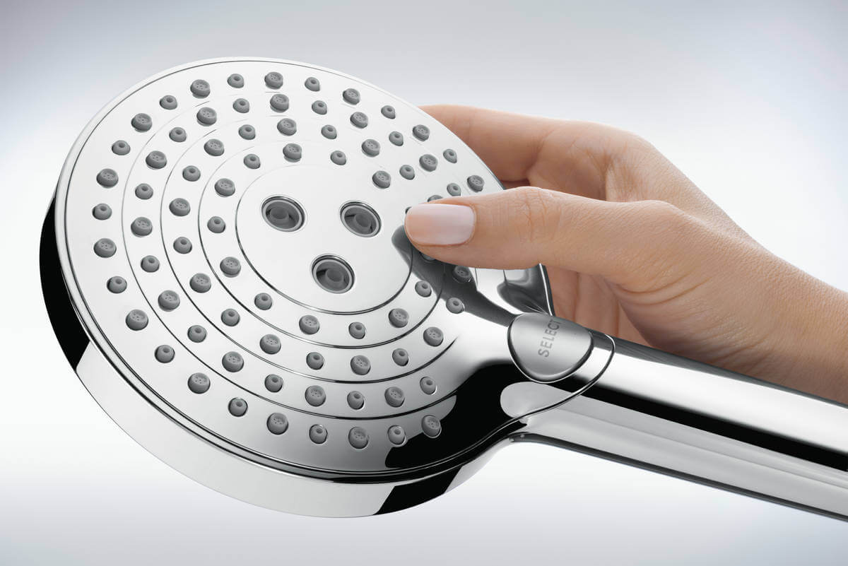Душевая система Hansgrohe Raindance Select S Showerpipe 240 1jet PowderRain 27633000 с термостатом, хром