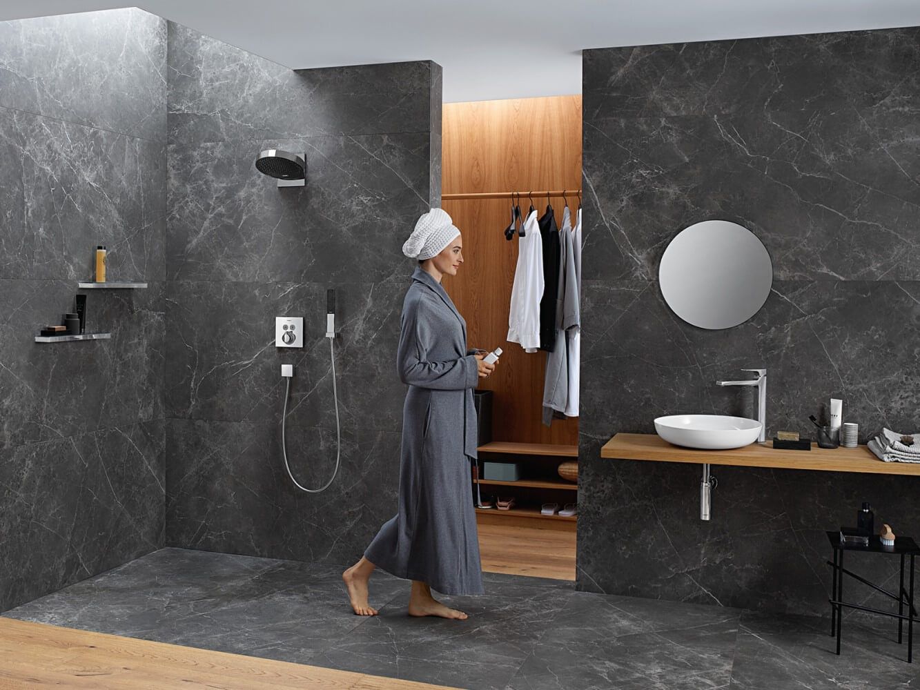 Ручной душ-палочка Hansgrohe Rainfinity 100 1jet 26867000 EcoSmart хром