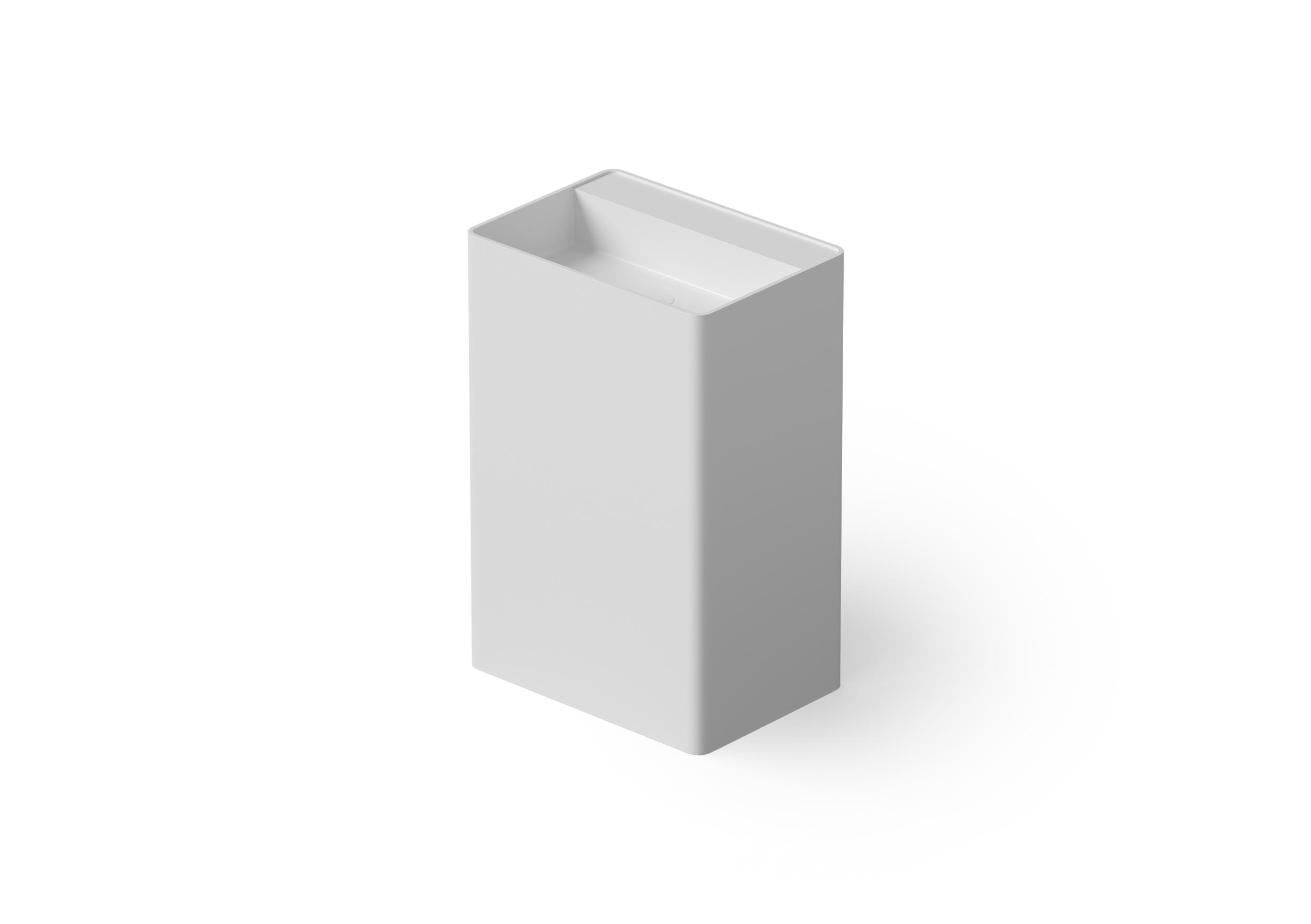 Раковина напольная DEA DESIGN  Pedestal Basin  DD2004 600 18    60x42xh90 см, из композита Solid surface, д/клапан с крышкой из композита, цвет белый матовый 18