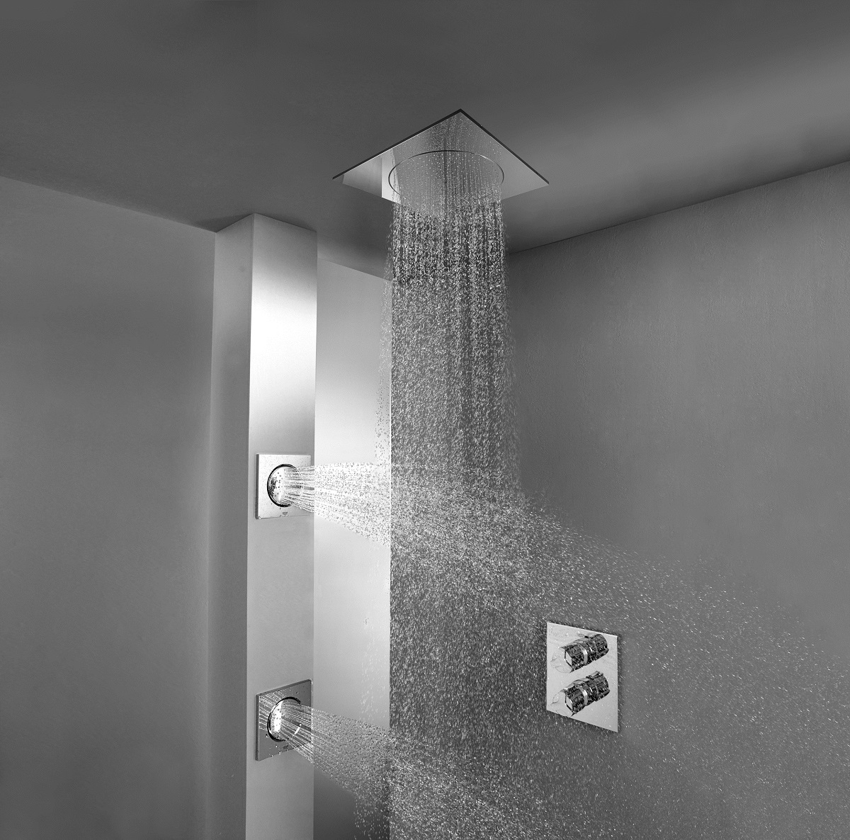 Верхний душ для скрытого монтажа Hansgrohe Raindance Air 26472000 Хром