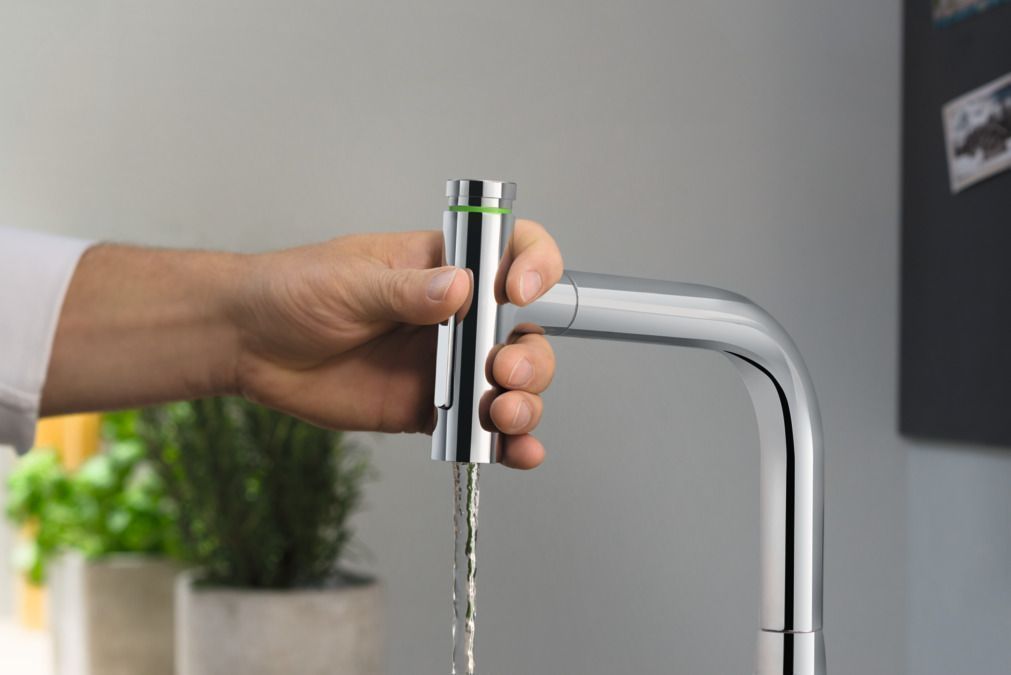 Смеситель для кухни на 2 отверстия Hansgrohe Metris Select M71 73818000 Хром
