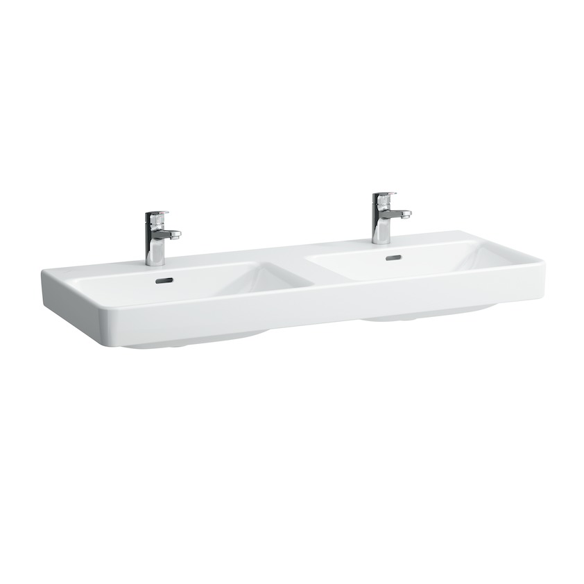 Раковина столешница двойная Laufen  Pro S  814966 120 см, без отверстий под смеситель