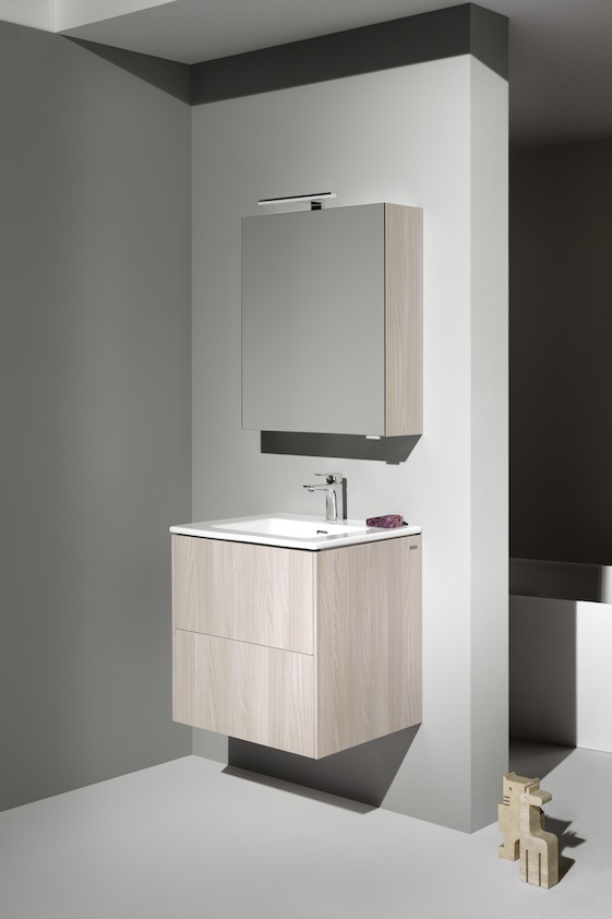 Тумба с раковиной  Laufen   Base for Pro S  8.6496.0.261.104.1   60 см, подвесная, 2 ящика, цвет белый глянцевый