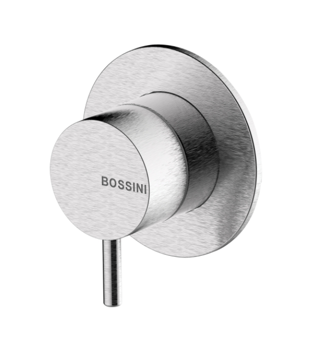 Внешняя часть термостата для душа BOSSINI NOBU INZ221.075 на 1 потребитель, цвет Матовая нержавеющая сталь