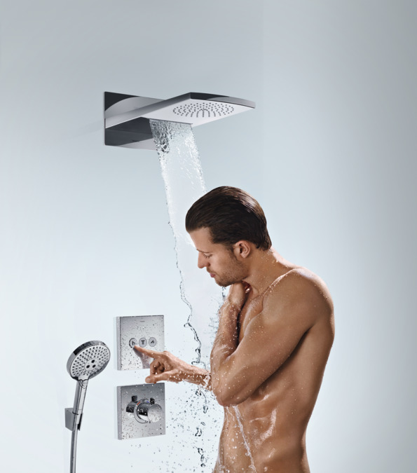 Верхний душ Hansgrohe Raindance Rainfall 180 AIR 2jet 28433400 Белый/Хром