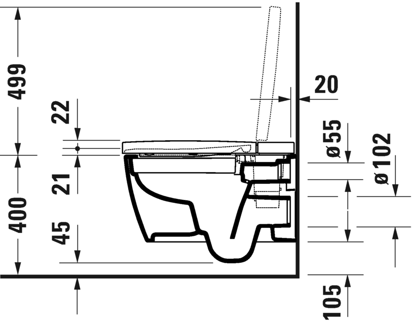 Комплект: унитаз + крышка DURAVIT SensoWash Starck F Lite Set 650001012004310 Цвет белый