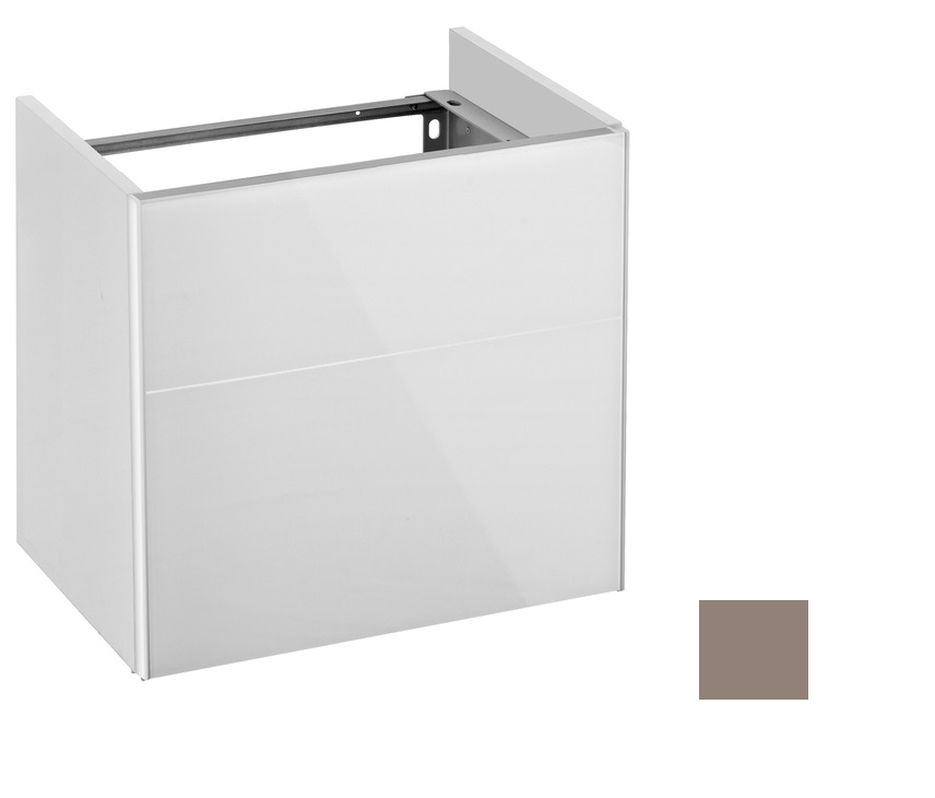 Тумба под умывальник Keuco Royal Reflex  34090 140002 корпус матовый лак/фасад стекло трюфель