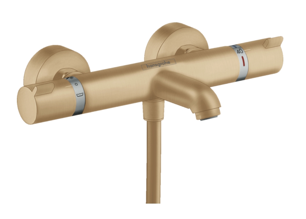 Термостат для ванны Hansgrohe Ecostat Comfort 13114140 цвет Шлифованная бронза