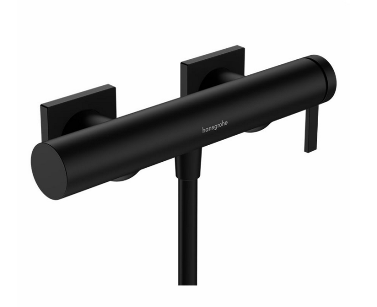 Однорычажный смеситель для душа наружного монтажа HANSGROHE Tecturis E 73620670 цвет Чёрный матовый
